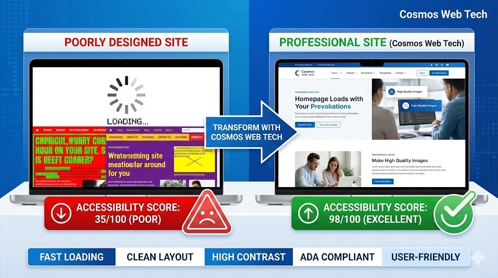 Professional vs DIY website design comparison