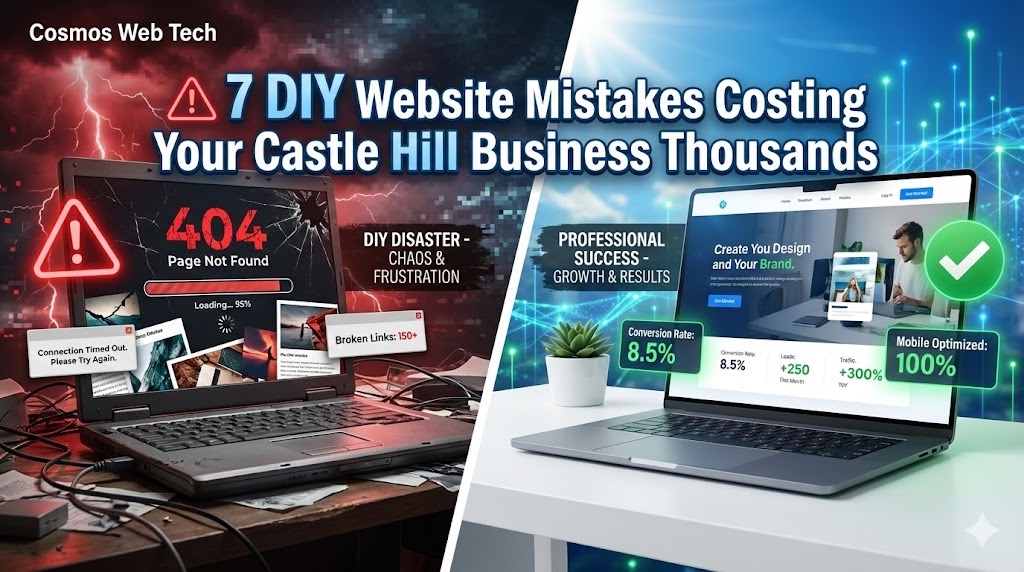 7 DIY Website Mistakes That Are Costing Your Castle Hill Business Thousands in 2024