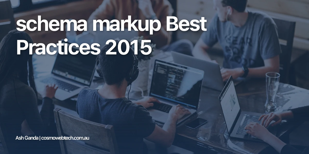 schema markup Best Practices 2015
