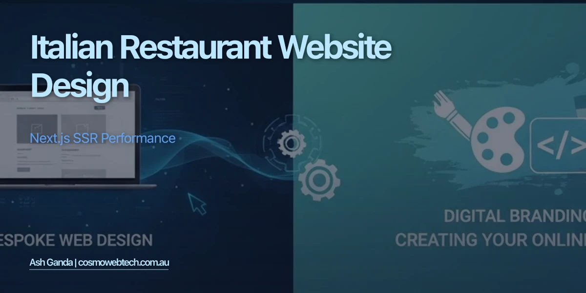 Italian Restaurant Website Design: Next.js SSR Performance