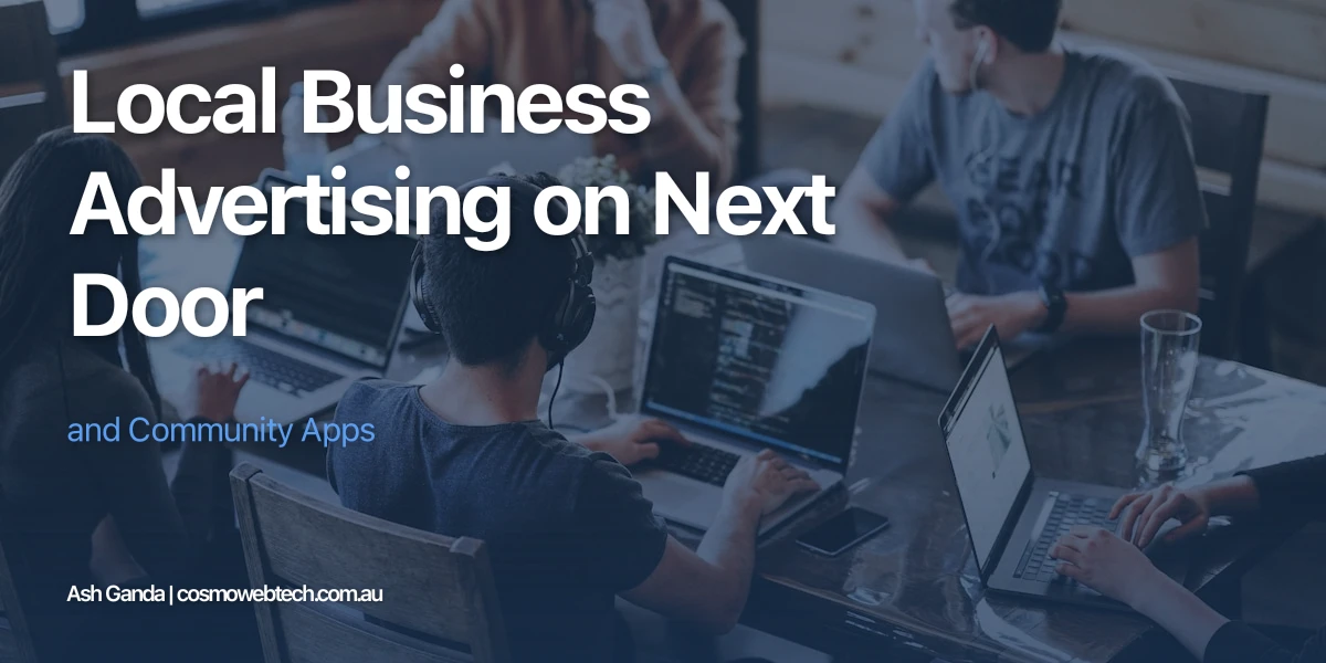 Local Business Advertising on Next Door and Community Apps