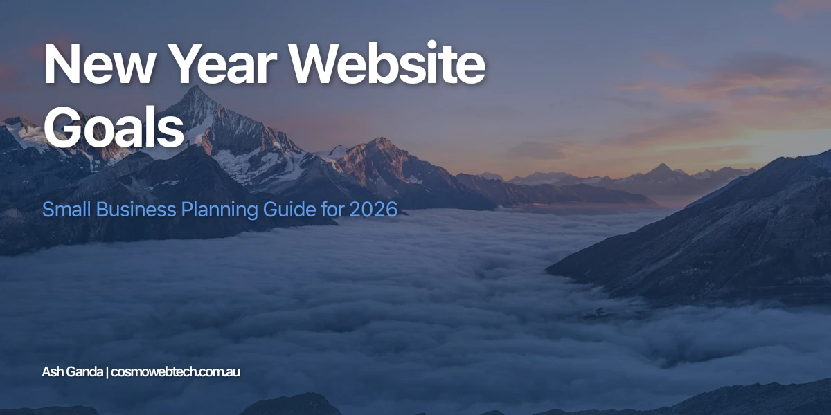 New Year Website Goals: Small Business Planning Guide for 2026